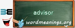 WordMeaning blackboard for advisor